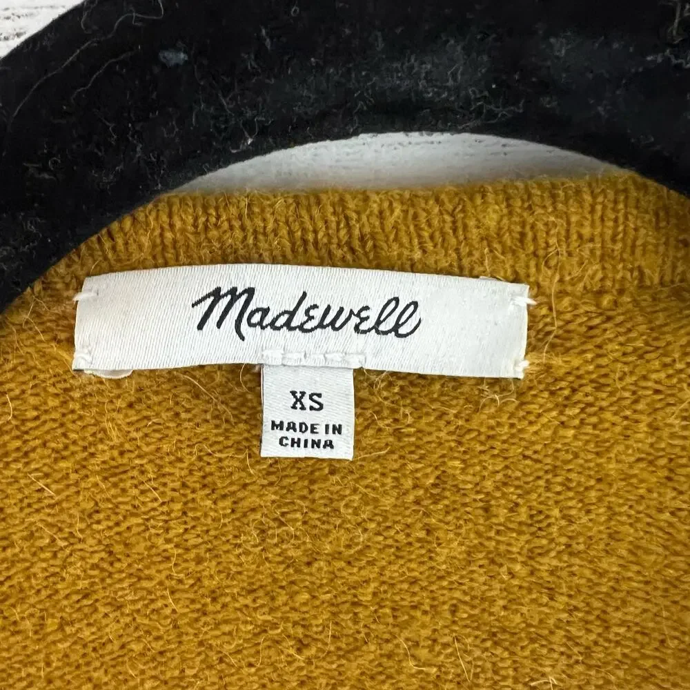 Madewell Kent Open Front Stripe Cardigan in Bangali Indigo Size XS